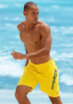 KangaROOS Zwemshort Met Kangaroos Opschrift 21 KangaROOS Zwemshort Met Kangaroos Opschrift -Beroemde Badkleding Winkel kangaroos zwemshort met kangaroos opschrift geel 4