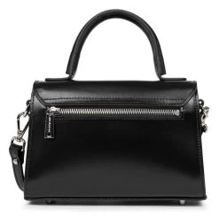 LANCASTER Schoudertas Handbag Small Suave Even In Glanzende Look -Beroemde Badkleding Winkel lancaster schoudertas handbag small suave even in glanzende look zwart 3