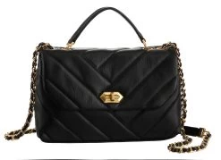 LANCASTER Tas Handbag Dune Met Goudkleurige Details 30 LANCASTER Tas Handbag Dune Met Goudkleurige Details -Beroemde Badkleding Winkel lancaster shopper soft matelasse met modieuze stiksels zwart 9