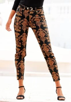 Vivance Shirt Met 3/4-mouwen In 2-kleurige Jerseykwaliteit -Beroemde Badkleding Winkel lascana 7 8 jeggings met paisleyprint zwart 1