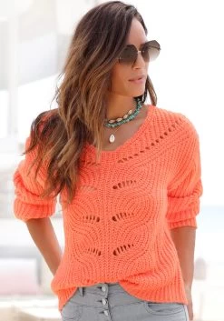 Feel Good Balconette-bikini (2 Stuks) -Beroemde Badkleding Winkel lascana ajourtrui met structuur oranje 3