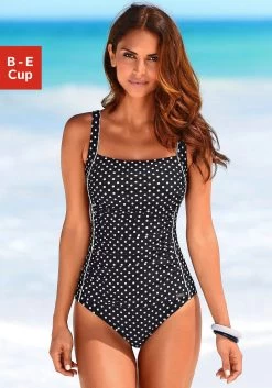 O'Neill Badpak Sunset -Beroemde Badkleding Winkel lascana badpak in stippen design met een modellerend effect zwart 4