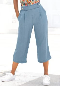 Calvin Klein Badslippers POOL SLIDE - JQ -Beroemde Badkleding Winkel lascana culotte met sierknopen bij de band blauw 2