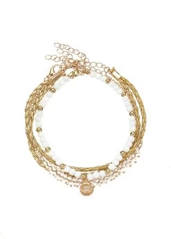 S.Oliver RED LABEL Beachwear Maxi-jurk Met Lage Ruglijn -Beroemde Badkleding Winkel lascana enkelkettinkje met hanger en glaskralen 3 delig goud