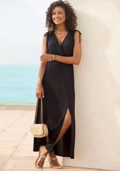 Beachtime T-shirt Etskantkwaliteit Met Iets Transparante Palmen (set, 2-delig, Set Van 2 - Set Van 2) -Beroemde Badkleding Winkel lascana maxi jurk 9