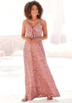 Vivance Shirt Met 3/4-mouwen In 2-kleurige Jerseykwaliteit -Beroemde Badkleding Winkel lascana maxi jurk met bloemenprint multicolor 1