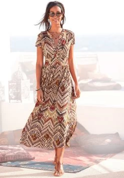 O'Neill Badpak Sunset -Beroemde Badkleding Winkel lascana midi jurk met ethno print multicolor 3