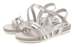 Classic Inspirationen Zomerjurk Tuniekjurk -Beroemde Badkleding Winkel lascana sandalen met metallic look zilver 2