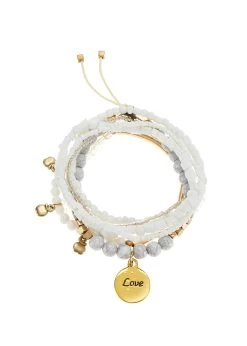 Only Short ONLRAIN LIFE MID LONG DNM SHORTS NOOS -Beroemde Badkleding Winkel lascana set armbanden armband met hanger wit