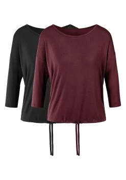 Calvin Klein Badslippers Met Een Brede Band -Beroemde Badkleding Winkel lascana shirt met 3 4 mouwen van duurzame viscose set van 2 rood