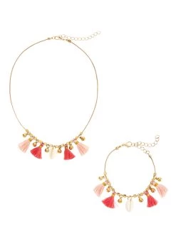 Freeman T. Porter Jumpsuit Tara (1-delig) 24 Freeman T. Porter Jumpsuit Tara (1-delig) -Beroemde Badkleding Winkel lascana sieradenset ketting en armband met textielen hangers 2 delig goud 2