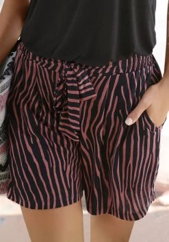 Vivance Gebreide Trui Met Boothals -Beroemde Badkleding Winkel lascana strandshort met wijde pijpen multicolor