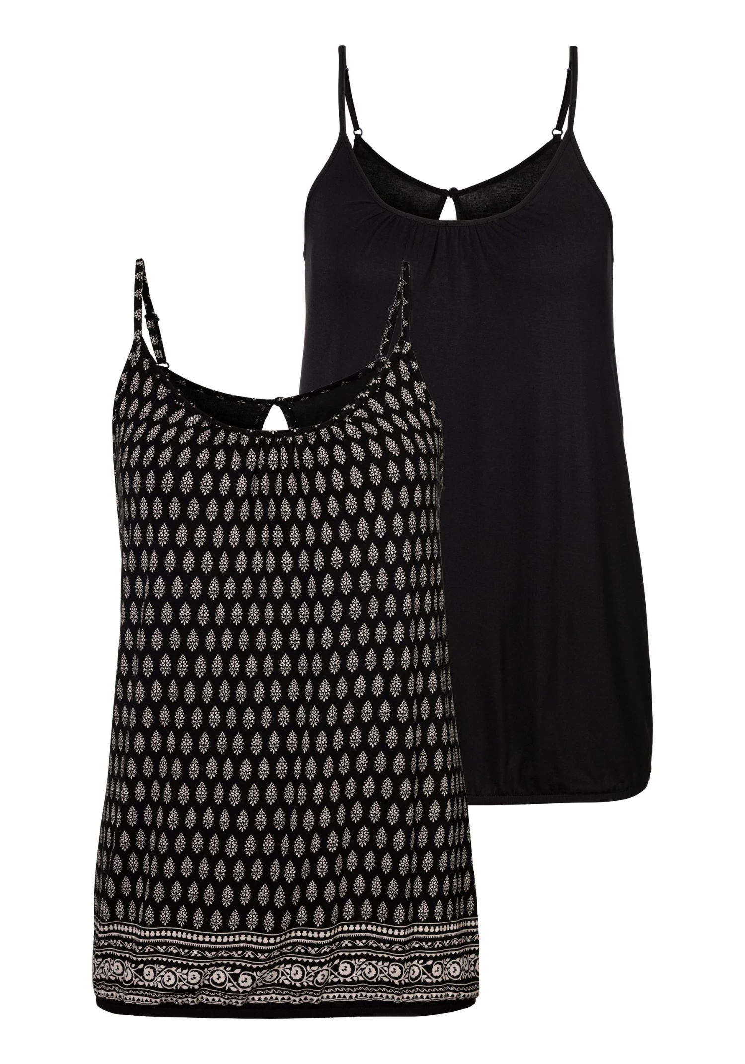 Vivance Shirt Met 3/4-mouwen Met Kleine Opening En Goudkleurige Sierknoop Bij De Hals 6 Vivance Shirt Met 3/4-mouwen Met Kleine Opening En Goudkleurige Sierknoop Bij De Hals - Image 6