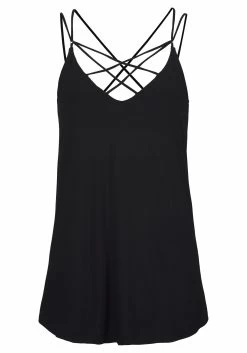 Buffalo Hotpants 39 Buffalo Hotpants -Beroemde Badkleding Winkel lascana top met spaghettibandjes met gekruiste bandjes zwart