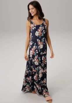 S.Oliver RED LABEL Beachwear Strandjurk (Met Bindstrik) -Beroemde Badkleding Winkel laura scott blousejurkje met ruches blauw