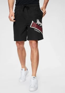 KangaROOS Zwemshort Met Strepen -Beroemde Badkleding Winkel lonsdale boardshort zwart 1
