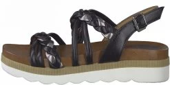 Marco Tozzi Sandalen Met Mooie Metallicdetails 19 Marco Tozzi Sandalen Met Mooie Metallicdetails -Beroemde Badkleding Winkel marco tozzi sandalen met mooie metallicdetails zwart 9
