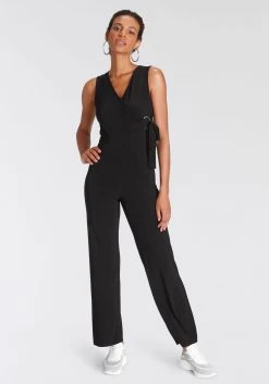 J.Jayz Strohoed -Beroemde Badkleding Winkel melrose jumpsuit met sierring nieuwe collectie zwart 5