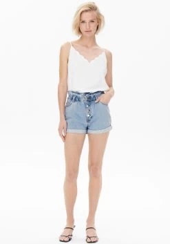 Only Short ONLCUBA LIFE PAPERBAG 23 Only Short ONLCUBA LIFE PAPERBAG -Beroemde Badkleding Winkel only short onlcuba life paperbag blauw 19