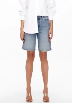 Only Short ONLHEIDI FAUX LEATHER SHORTS CC OTW -Beroemde Badkleding Winkel only short onlsonny hw wide dnm blauw