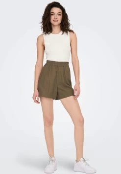 Only Short ONLTOKYO HW LINEN BLEND SHORTS PNT NOOS 23 Only Short ONLTOKYO HW LINEN BLEND SHORTS PNT NOOS -Beroemde Badkleding Winkel only short onltokyo hw linen blend shorts pnt noos 4