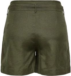 Only Short ONLVIVA LIFE HW BELT SHORTS -Beroemde Badkleding Winkel only short onlviva life hw belt shorts groen 10