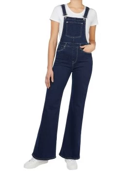 Pepe Jeans Jumpsuit Everly Van Elastisch Denim Met Uitlopende Pijpen En Verstelbare Bandjes -Beroemde Badkleding Winkel pepe jeans jumpsuit everly van elastisch denim met uitlopende pijpen en verstelbare bandjes blauw 8