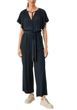 Tamaris Sandalen Minu Met Opgestikte Bloemen -Beroemde Badkleding Winkel soliver jumpsuit met gedrapeerde plooien in de taille blauw 4