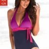 S.Oliver RED LABEL Beachwear Badpak In Colourblocking-look Met Een Modellerend Effect