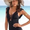 S.Oliver RED LABEL Beachwear Badpak Met Trendy Ruches