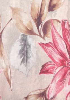 S.Oliver RED LABEL Beachwear Gedessineerde Jurk Met Bindstrik Opzij -Beroemde Badkleding Winkel soliver red label beachwear gedessineerde jurk met bindstrik opzij roze 5