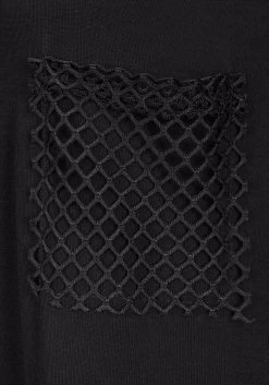 S.Oliver RED LABEL Beachwear Lang Shirt Met Mesh-inzetten -Beroemde Badkleding Winkel soliver red label beachwear lang shirt met mesh inzetten zwart 4