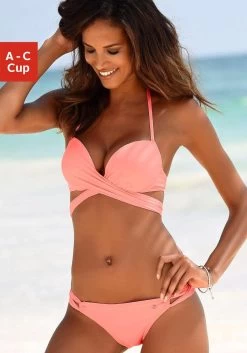 O'Neill Strandjurk MONA BEACH COVER UP -Beroemde Badkleding Winkel soliver red label beachwear push upbikini met extra strikbandjes oranje