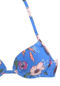 S.Oliver RED LABEL Beachwear Push-upbikinitop Maya Met Een Bloemmotief -Beroemde Badkleding Winkel soliver red label beachwear push upbikinitop maya met een bloemmotief blauw 3