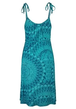 S.Oliver RED LABEL Beachwear Strandjurk (Met Bindstrik) -Beroemde Badkleding Winkel soliver red label beachwear strandjurk met bindstrik groen 3