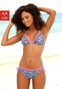 S.Oliver RED LABEL Beachwear Bikinibroekje Maya Met Gebloemd Design En Omslagband -Beroemde Badkleding Winkel soliver red label beachwear triangel bikinitop jill met patroonmix blauw 5