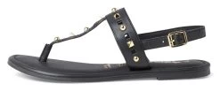 Tamaris Sandalen Gegarneerd Met Modieuze Studs -Beroemde Badkleding Winkel tamaris sandalen gegarneerd met modieuze studs zwart 7