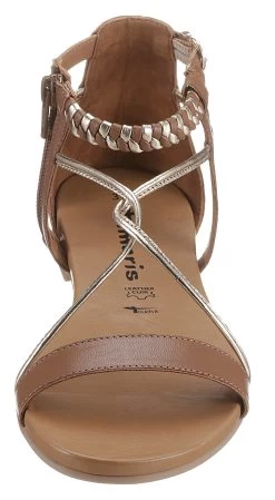 Tamaris Sandalen KIM Met Fijne Riempjes -Beroemde Badkleding Winkel tamaris sandalen kim met fijne riempjes bruin 5