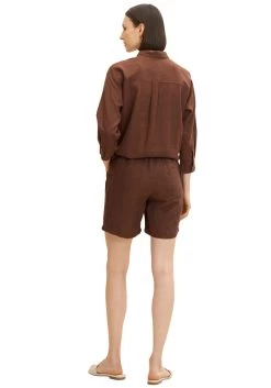 Tom Tailor Short Met Aandeel Linnen En Elastische Band 19 Tom Tailor Short Met Aandeel Linnen En Elastische Band -Beroemde Badkleding Winkel tom tailor short met aandeel linnen en elastische band bruin 1
