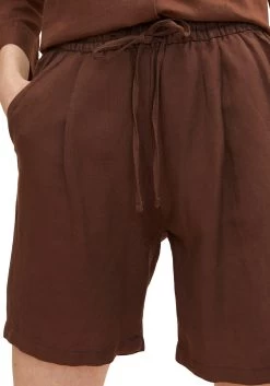 Tom Tailor Short Met Aandeel Linnen En Elastische Band 21 Tom Tailor Short Met Aandeel Linnen En Elastische Band -Beroemde Badkleding Winkel tom tailor short met aandeel linnen en elastische band bruin 3