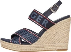 Olympia Badpak -Beroemde Badkleding Winkel tommy hilfiger highheel sandaaltjes tommy webbing high wedge sandal met vestelbare gesp blauw 5