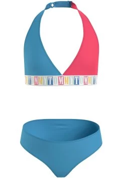 Bench. Triangelbikini Met Logoprint Aan Top En Broekje -Beroemde Badkleding Winkel tommy hilfiger swimwear triangelbikini triangle set set 2 stuks 1