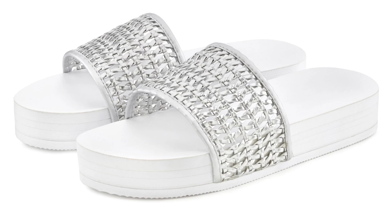 Venice Beach Badslippers Met Lichte Plateauhak, Veganistisch 1 Venice Beach Badslippers Met Lichte Plateauhak, Veganistisch