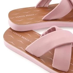 Venice Beach Badslippers Van Bijzonder Licht Materiaal, Veganistisch -Beroemde Badkleding Winkel venice beach badslippers van bijzonder licht materiaal veganistisch roze 6