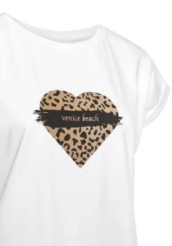 Venice Beach Shirt Met Korte Mouwen Met Frontprint -Beroemde Badkleding Winkel venice beach shirt met korte mouwen met frontprint wit 4
