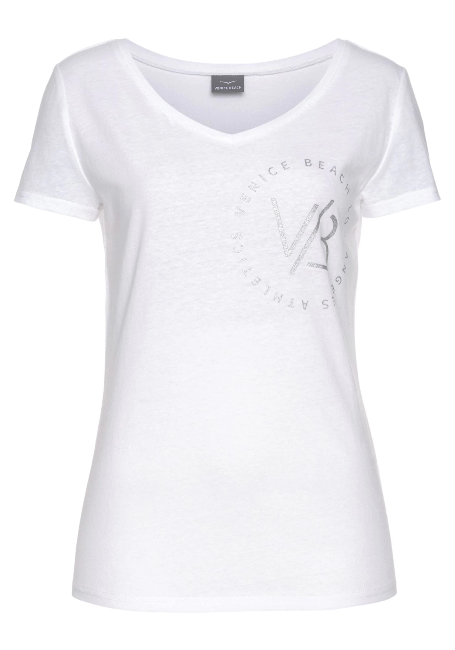 Venice Beach Shirt Met V-hals Met Logoprint 2 Venice Beach Shirt Met V-hals Met Logoprint - Afbeelding 2
