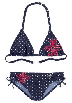 Buffalo Push-upbikinitop Florida Met Patroonmix -Beroemde Badkleding Winkel venice beach triangelbikini in modieus stipdesign blauw 1