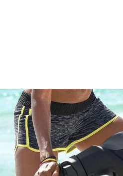 Venice Beach Zwemshort Met Klittenbandzak -Beroemde Badkleding Winkel venice beach zwemshort met klittenbandzak zwart 4