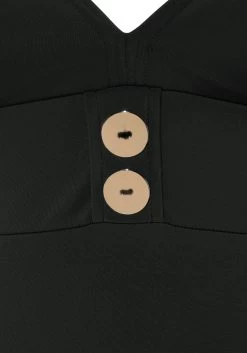 Vivance Badpak Met Goudkleurige Sierknopen -Beroemde Badkleding Winkel vivance badpak met goudkleurige sierknopen zwart 4