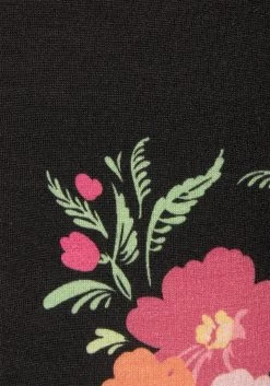 Vivance Gedessineerde Jurk Met Bloemmotief 21 Vivance Gedessineerde Jurk Met Bloemmotief -Beroemde Badkleding Winkel vivance gedessineerde jurk met bloemmotief zwart 4